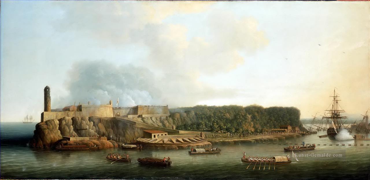 Dominic Serres the Elder die Einnahme von Havanna 1762 der Morro Castle und der Boom der Verteidigung vor dem Angriff Ölgemälde